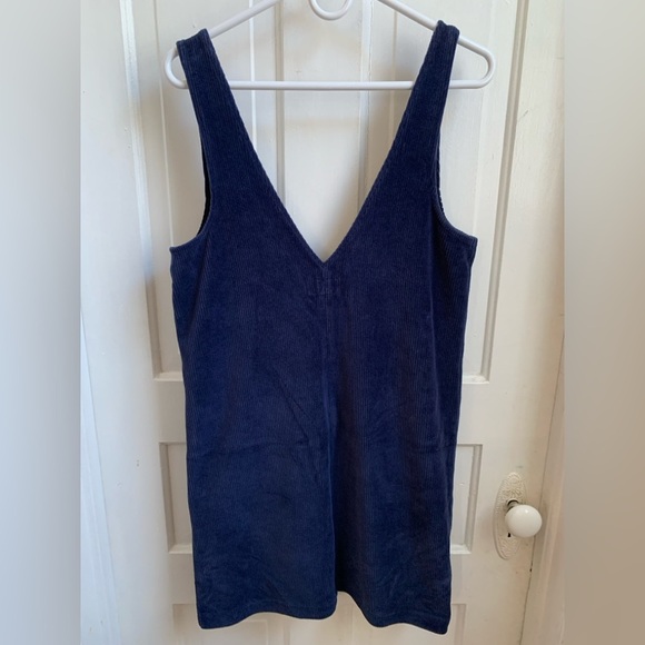 Marine Layer Corduroy Shift Dress Navy Small - Picture 2 of 5
